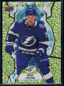2021-22 Upper Deck Ice #147 Ross Colton Rookie Verde - Foto 1 di 2
