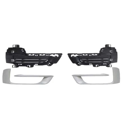 Front Bumper Insert Grille Trim Molding Set Chrome Black For 2014-18 BMW X5 4PCS Foto 1 de 4