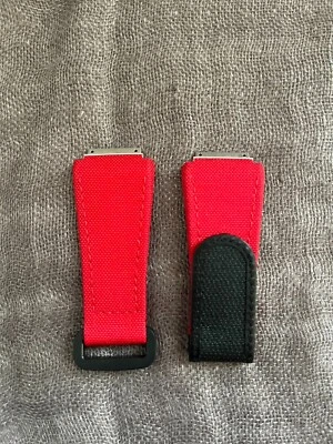 Correa/banda roja de cuero y tela Richard Mille 30S Foto 1 de 4