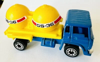 1983 JRI Road Machines Blue Ford GS-36 Chemical Gas Tanker Truck 1/64 Scale - Image 1 of 4