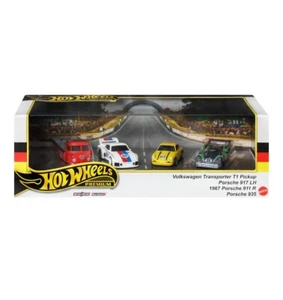 2024 Hot wheels Premium Diorama Garage box set # German Racers -Vw T1 & Porsche - Picture 1 of 3