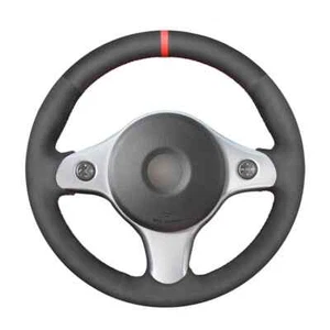 Hand Sew Artificial Suede Red Marker Car Steering Wheel Cover for Alfa Romeo 159 - Picture 1 of 7