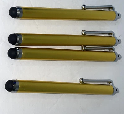 4 Gold Capacitive Touch Screen STYLUS Pen Universal For Android & Iphone iPad. - Image 1 of 2