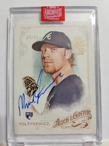 Mike Foltynewicz 2019 Topps Archives Signature Series Auto card #’d 24/30 Atlant - Picture 1 of 6