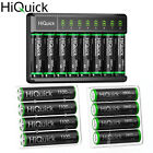 HiQuick AA AAA Rechargeable Batteries 2800 1100mAh / Battery Charger Pre Charged