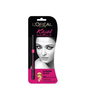 L'Oreal Paris Kajal Magique Supreme Black Color For Eye Makeup 0.35gm - Picture 1 of 8