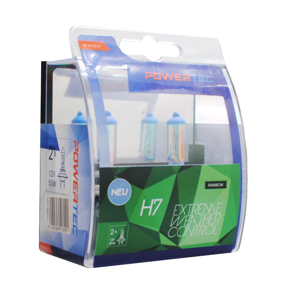Coppia Lampade Lampadine PowerTec H7 55W 12V EXTREME WEATHER CONTROL ALOGENE - Immagine 1 di 1