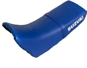 💥 Seat Cover for Suzuki DR350 DR 350 blue syntethic leather fast ship 🌎 - Bild 1 von 2