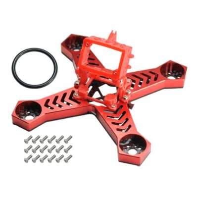 Microheli CNC Aluminum Carbon Fiber Frame (RED) - BABYHAWK 85mm - Image 1 of 4