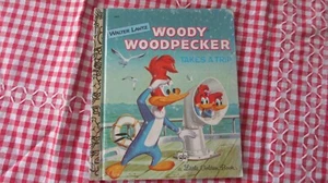 Vintage A Little Golden Book, WOODY WOODPECKER TAKES A TRIP 1976 - Picture 1 of 6