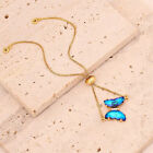 Luxurious Colorful Butterfly Zircon Stainless Steel Bracelet For Women Bracele U