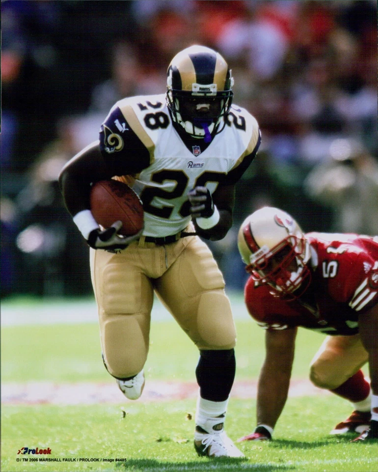 Marshall Faulk St. Louis Rams NFL Fútbol Sin Firmar Brillante 8x10 Foto B Foto 1 de 1