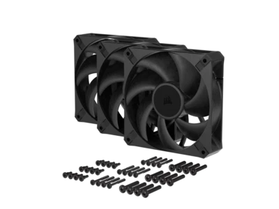 CORSAIR RS120 MAX 120mm PWM Thick Fans Triple Pack - 30mm Thickness - High Stati - Image 1 of 4