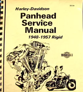 1948-1957 Panhead Harley-Davidson Rigid Service Manual Fully Illustrated - Picture 1 of 11