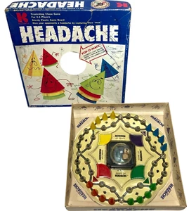 Gioco da tavolo vintage 1968 mal di testa Pop-O-Matic 100% completo Kohner Bros. Dadi in legno - Foto 1 di 19