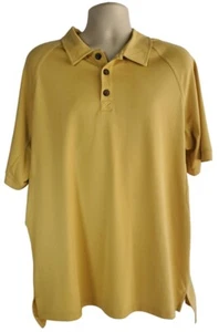 Duluth Trading Co Trim Fit XL Yellow Polo Pullover Button Casual Long Golf Shirt - Picture 1 of 4