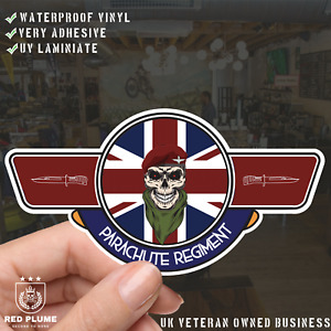 Parachute Regiment UV Laminated Vinyl Sticker - Wings