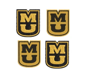 Paquete de 4 minis Mizzou - Plancha universitaria en calcomanía - Coser en parche - Bordado - Imagen 1 de 6