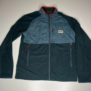 Howler Bros Talisman Grid Fleece Full Zip Jacket Pockets Blue Mens Small S - Picture 1 of 7