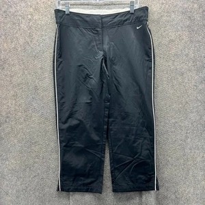 Pantalones Nike de Colección para Mujer Pequeños Negros Pierna Recta Pista Atléticos Y2K Capri - Imagen 1 de 12