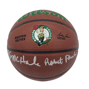 Kevin McHale Robert Parish Autographed Boston Celtics Logo Basketball Beckett - Picture 1 of 1