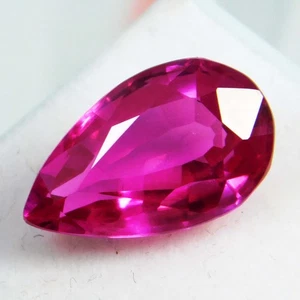 Zertifizierter 8,30 ct natürlicher Mogok rosa Turmalin Birnenschliff loser Edelstein - Bild 1 von 3