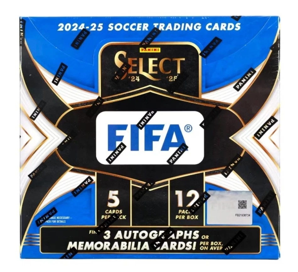 Caja de pasatiempos sellada de fábrica de fútbol FIFA Panini Select 2024-25 - 3 autógrafos/reliquias Foto 1 de 1