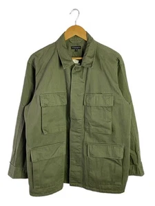 Engineered Garments Military Jacket Khaki Cotton Size S #EF AGA - Picture 1 of 6