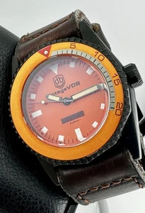 VINTAGE VDB NO LIMIT BLACK PVD ORANGE SWISS ETA 2824 AUTOMATIC 46MM - Picture 1 of 12