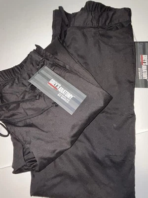 Grey’s Anatomy By Barco 5 Pocket Drawstring  Black Size Small/Tall 2pack - Image 1 of 4