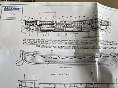 Model plans MAR2074 Admiralty Boats - Image 1 of 2