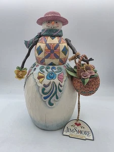 Jim Shore Heartwood Creek "Winter's Promise" 2003 Schneemann Figur - Bild 1 von 7
