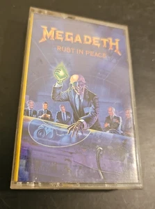 Megadeth - Rust In Peace Cassette Tape 1990 Thrash Metal Capitol C4-591935 Vtg - Picture 1 of 14