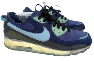 Nike Air Max Terrascape 90 Midnight Navy Aqua Men’s Size 11 Running Sneakers EUC - Picture 1 of 6