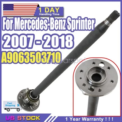 Eje trasero izquierdo conductor para Mercedes-Benz Sprinter 07-18 Dodge Freightliner Foto 1 de 4