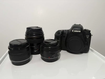 Canon EOS 6D 20.2MP DSLR w/ 28mm, 50mm and 85mm EF lenses - Image 1 of 4