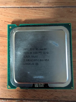 Intel Core 2 Quad Q6600 2.4GHz 4-Core Processor + FHP-7543A Heat Sink - LGA775 - Image 1 of 3