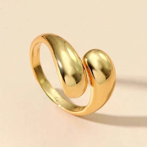 Anelli Aperti Goccia d'Acqua Argento Sterling 925 Glamour per Donna Gioielli Gfit - Foto 1 di 5