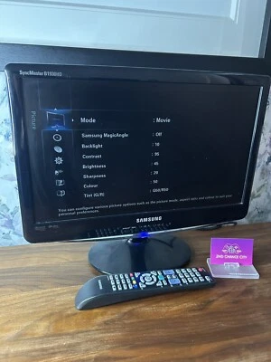 Samsung Syncmaster B1930HD 19 LCD HD TV/Monitor Freeview HDMI Gaming Cctv Remote - Image 1 of 4