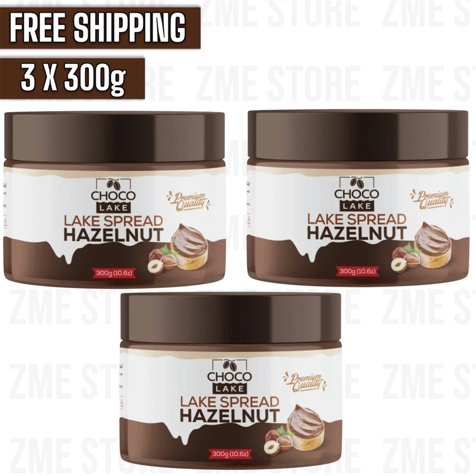 3 X Chocolake Creamy Chocolate And Hazelnut Spread 300g (10.6oz) Halal - Image 1 of 1