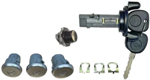 NEW CHEVY ASTRO OEM IGNITION LOCK+ 4 DOOR LOCKS CYLINDER W/2 CHEVY OEM LOGO KEYS - Picture 1 of 5