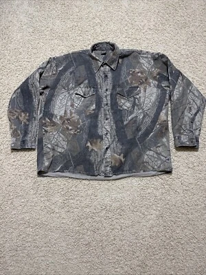 Camisa De Colección Realtree Madera Dura Para Hombres 2XL Abotonada Camuflaje Caza Ranger Hecha en EE. UU. Foto 1 de 4
