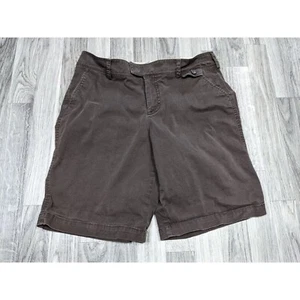 Dockers Womens Size 6 Pockets Mid Rise Curvy Brown Shorts - Picture 1 of 10