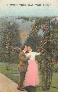 Postal: Romance vintage, desearía que esto fueras tú y yo, sin publicar, años 1900 - Imagen 1 de 2