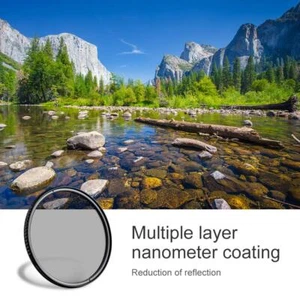 K&F Concept CPL Filter Circular Polarizer Lens Ultra-Slim 18 Multi-Layer Coating - Picture 1 of 125