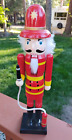 Red Fireman Firefighter 15'' Wooden Wood Christmas Nutcracker New