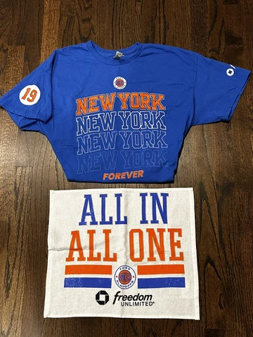 2023 New York Knicks Playoff T Shirt & Rally Towel Cover