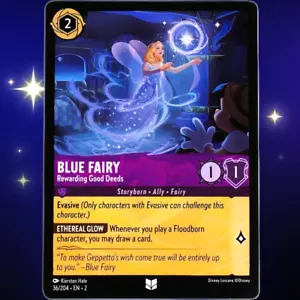 Blue Fairy Rewarding Good Deeds - Disney Lorcana Rise of the Floodborn #36/204 - Imagen 1 de 3