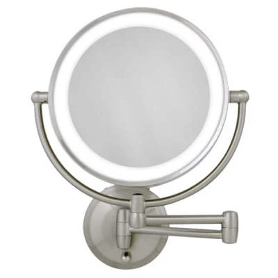 Zadro LED Wall Mounted Makeup Mirror w/ 10X/1X Magnification & Extendable Arm - Image 1 of 4