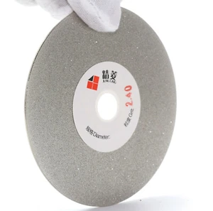 Discos de diamante galvanizado de 100 mm rueda abrasiva 240 herramientas de piedra de moler de grano - Imagen 1 de 4